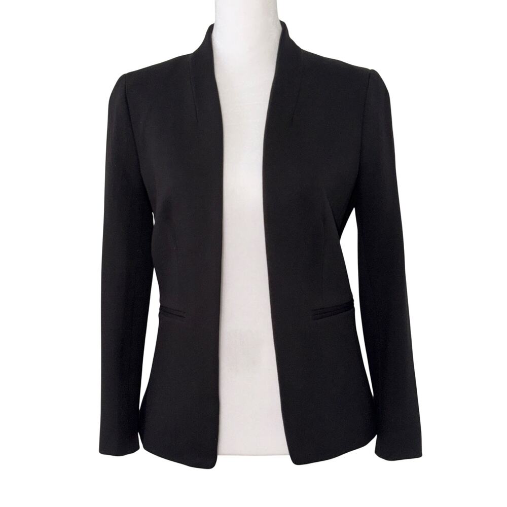 J.Crew Black Collarless Blazer